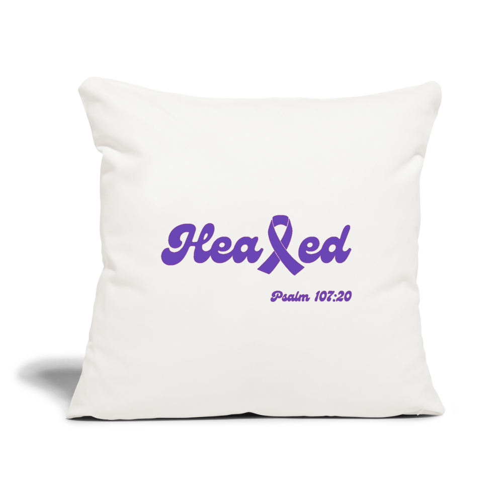 Healed Throw Pillow (DV) - natural white