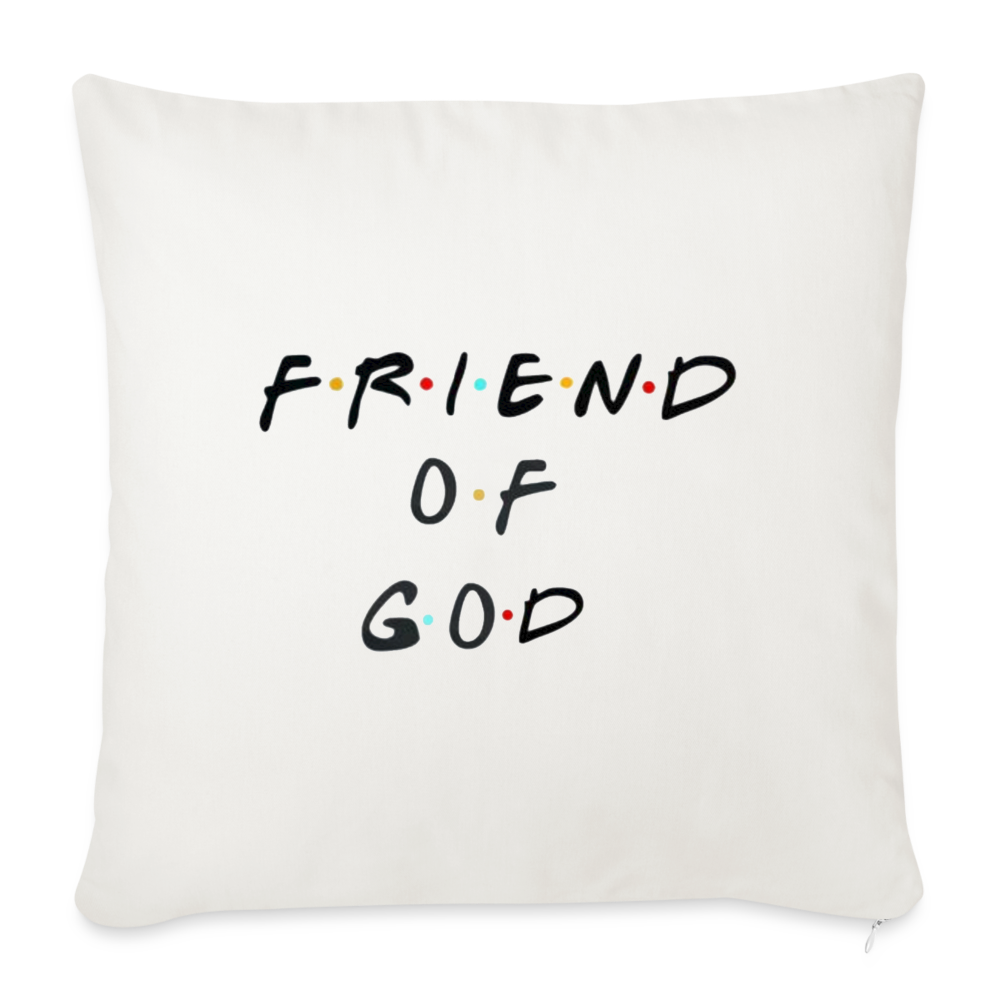 Friend of God Throw Pillow - natural white