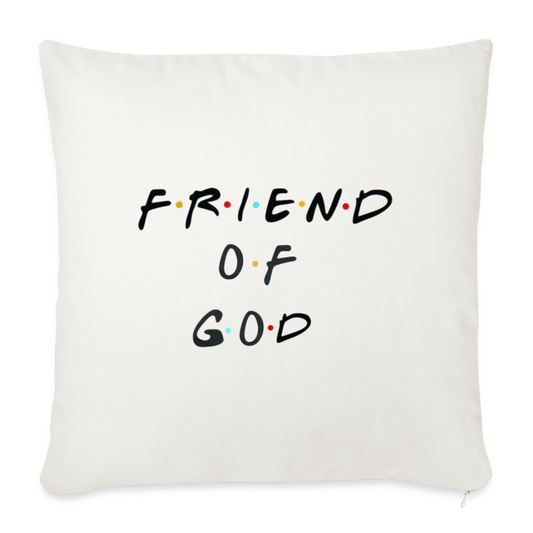 Friend of God Throw Pillow - natural white