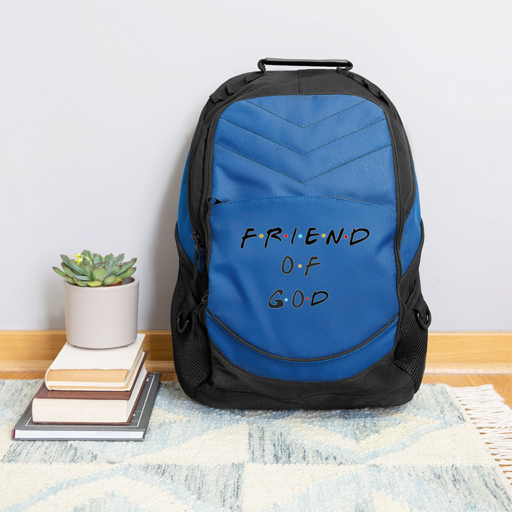 Friend of God Computer Backpack - royal blue