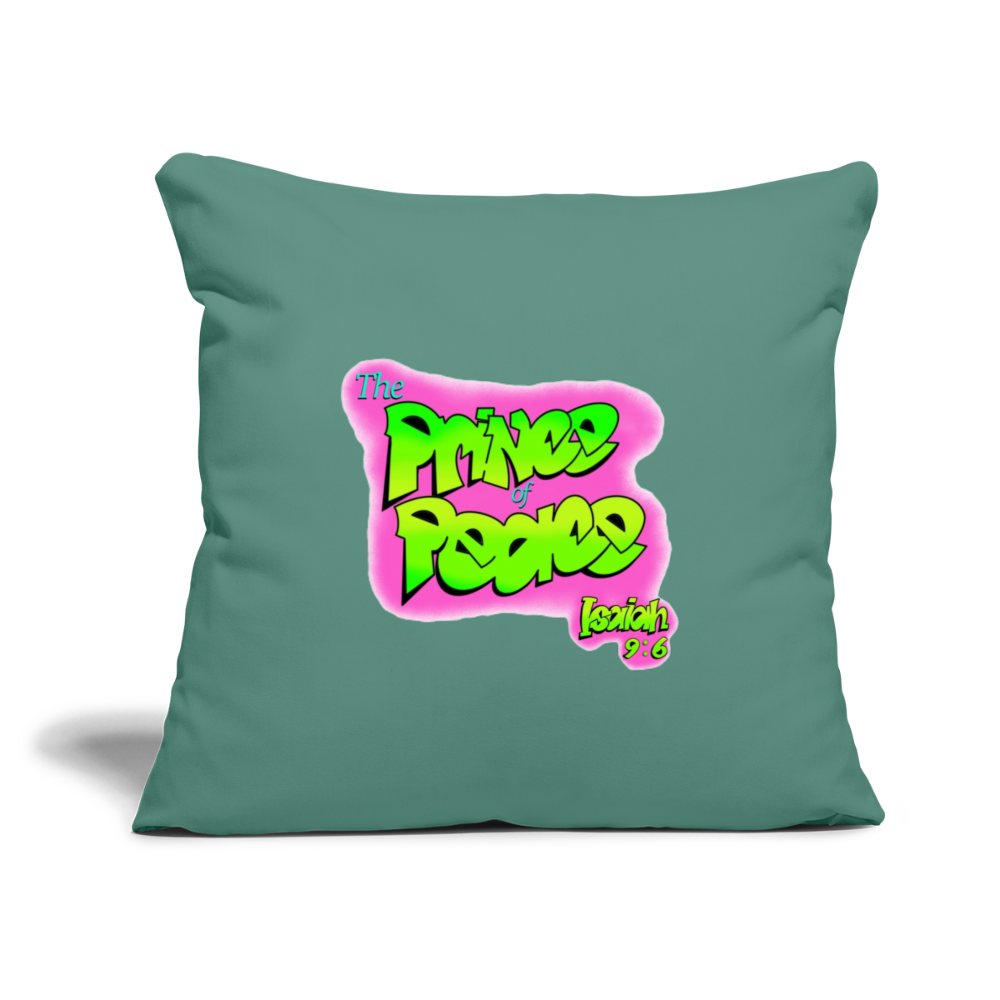 Prince of Peace Throw Pillow - cypress green