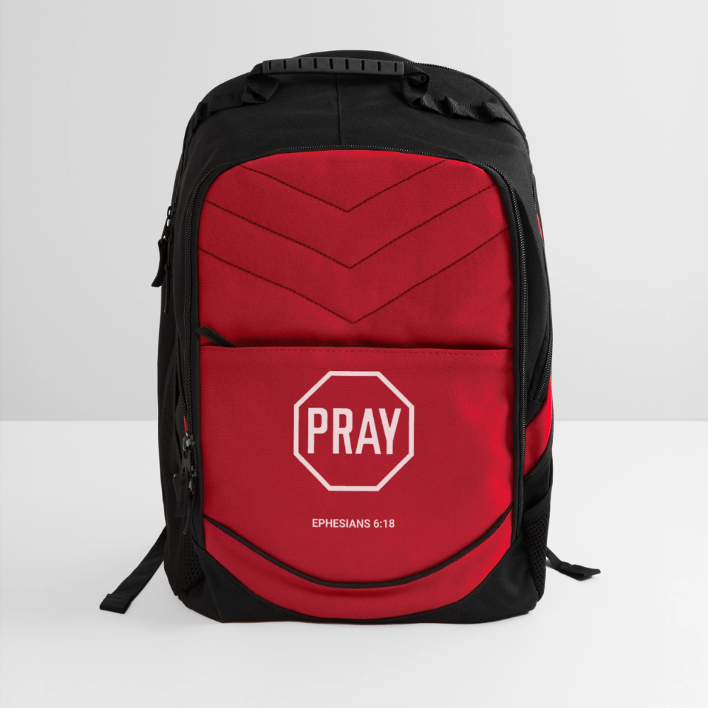 Pray Computer Backpack - red