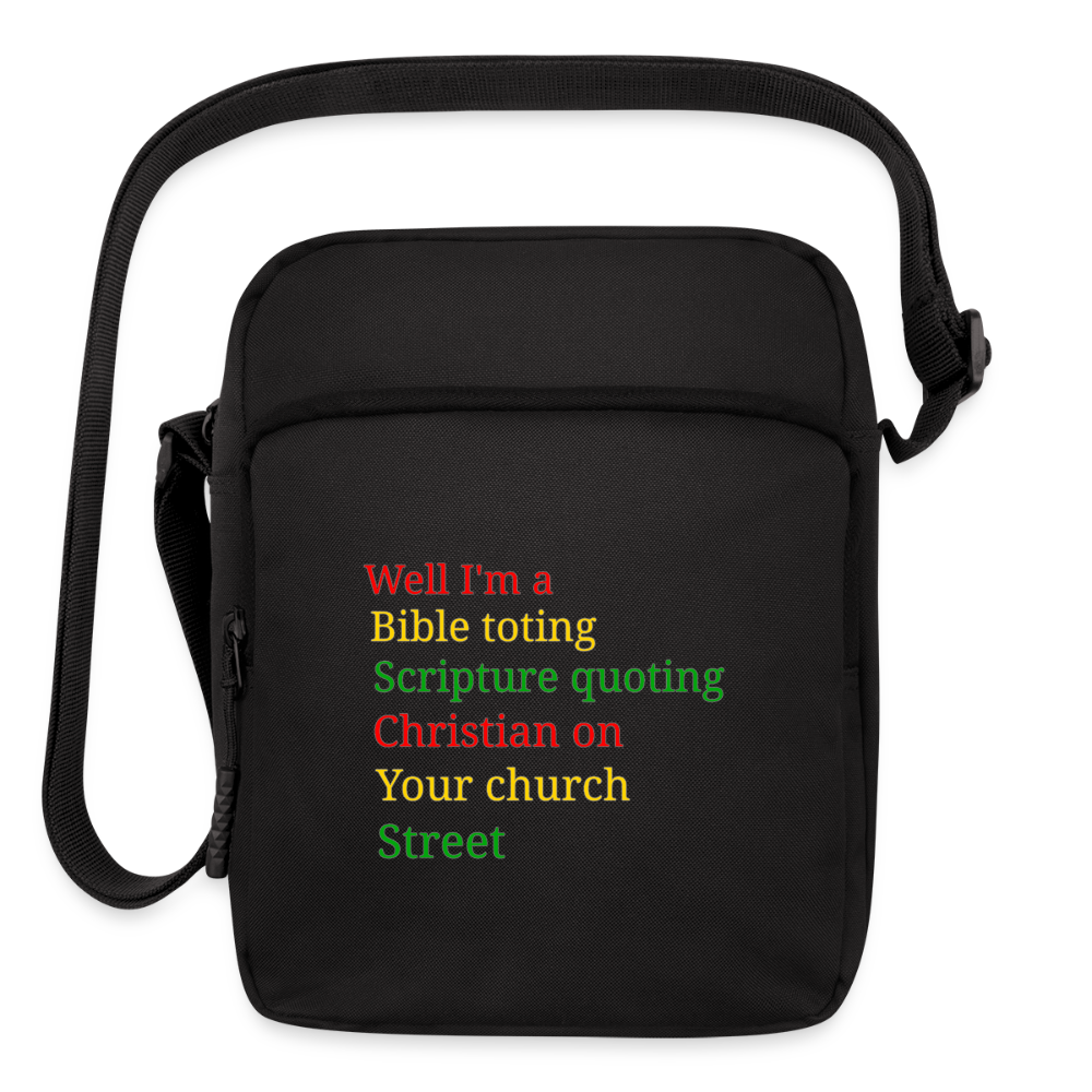 Praise If You Saved Crossbody Bag - black
