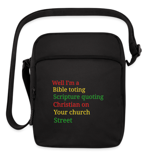 Praise If You Saved Crossbody Bag - black