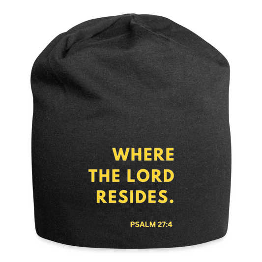 Where The Lord Resides Beanie (Yellow) - black