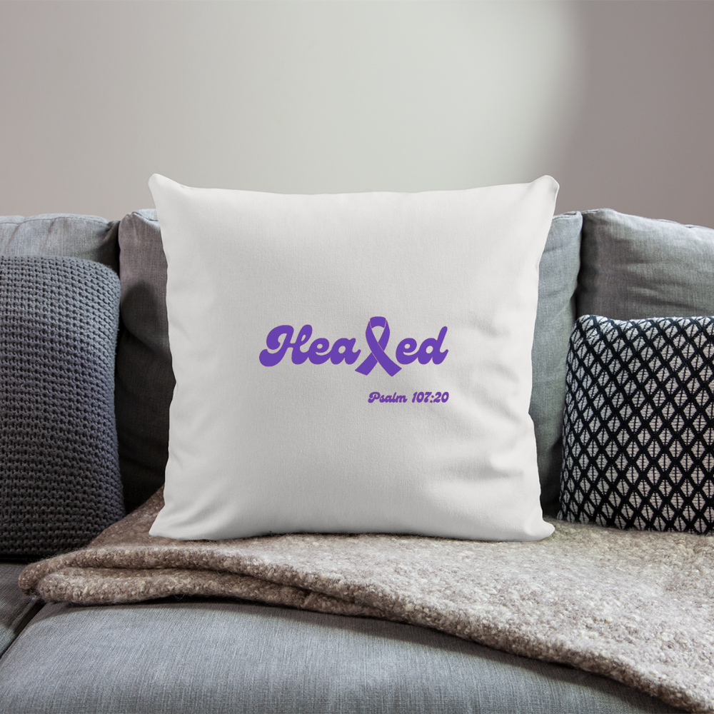 Healed Throw Pillow (DV) - natural white