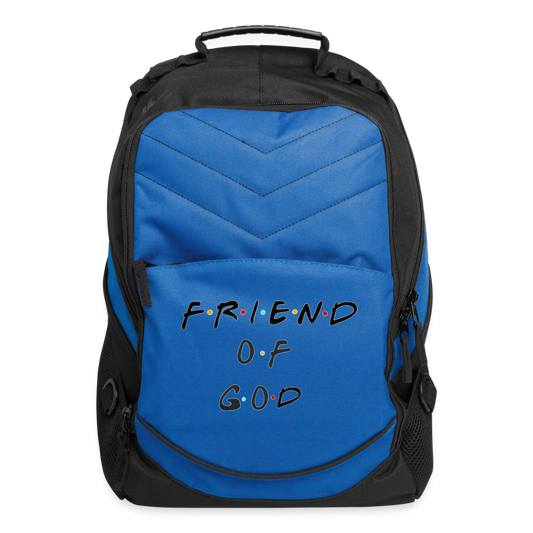 Friend of God Computer Backpack - royal blue