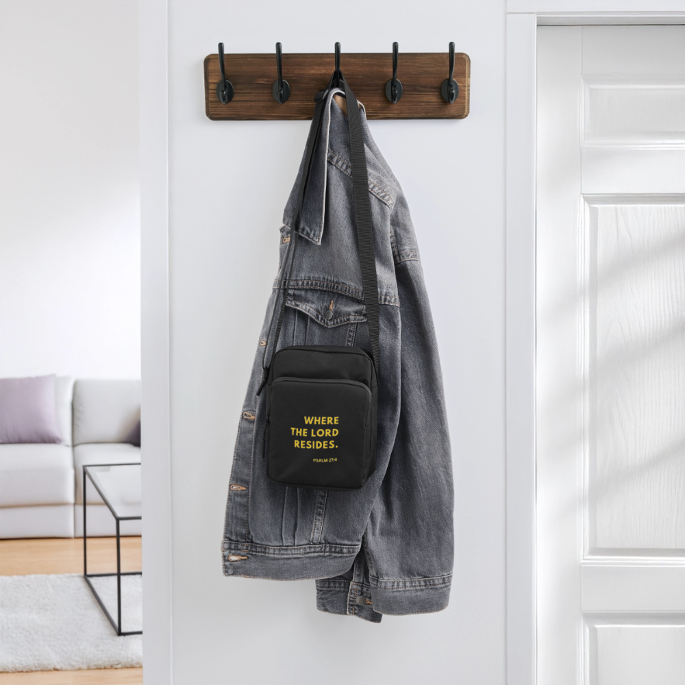 Where The Lord Resides Crossbody Bag Yellow - black