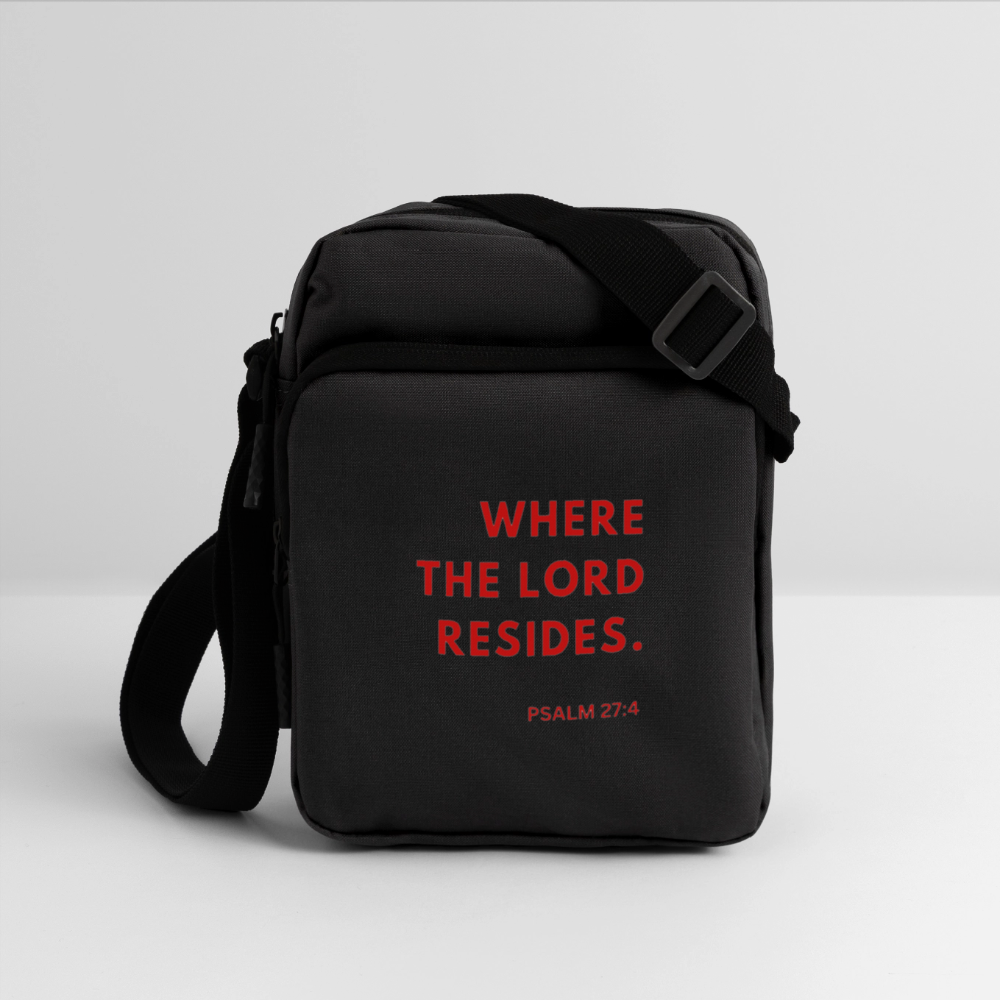 Where The Lord Resides Crossbody Bag Red - black