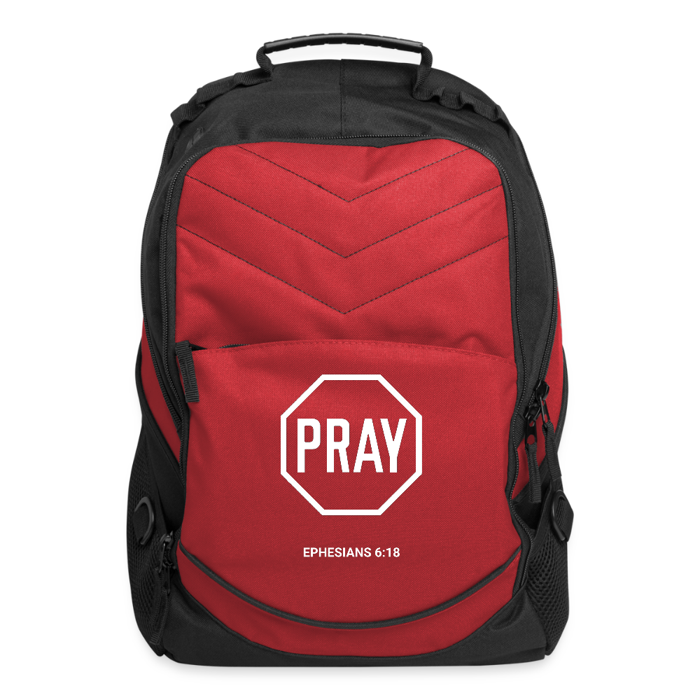 Pray Computer Backpack - red