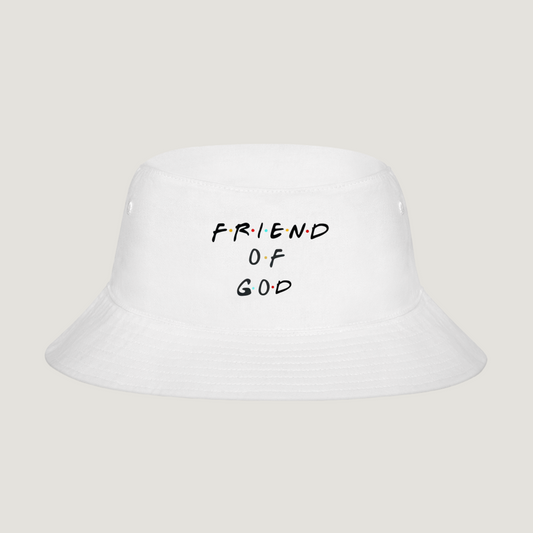 Friend of God Bucket Hat - white