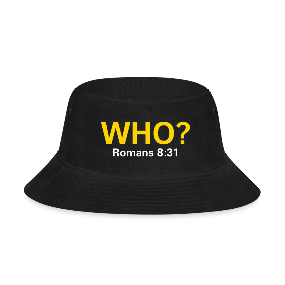 WHO? Bucket Hat - black