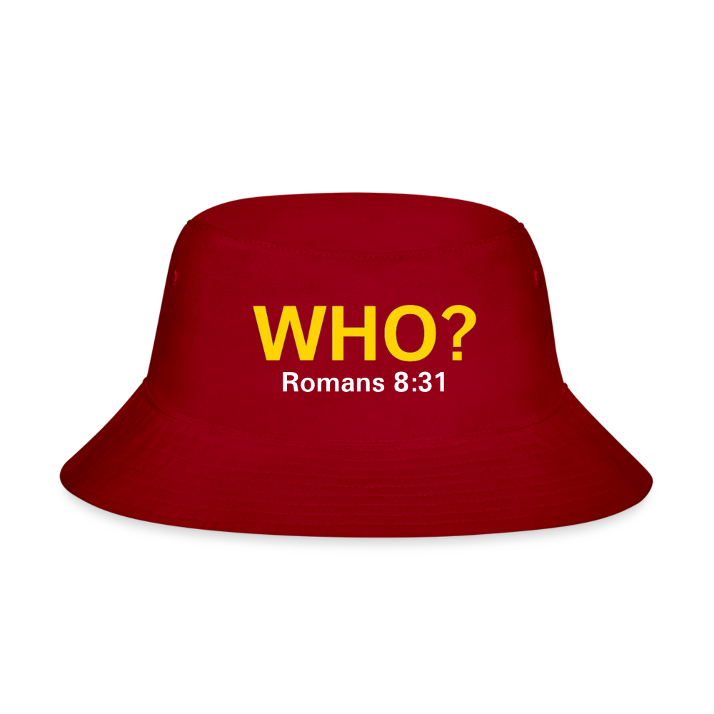 WHO? Bucket Hat - red