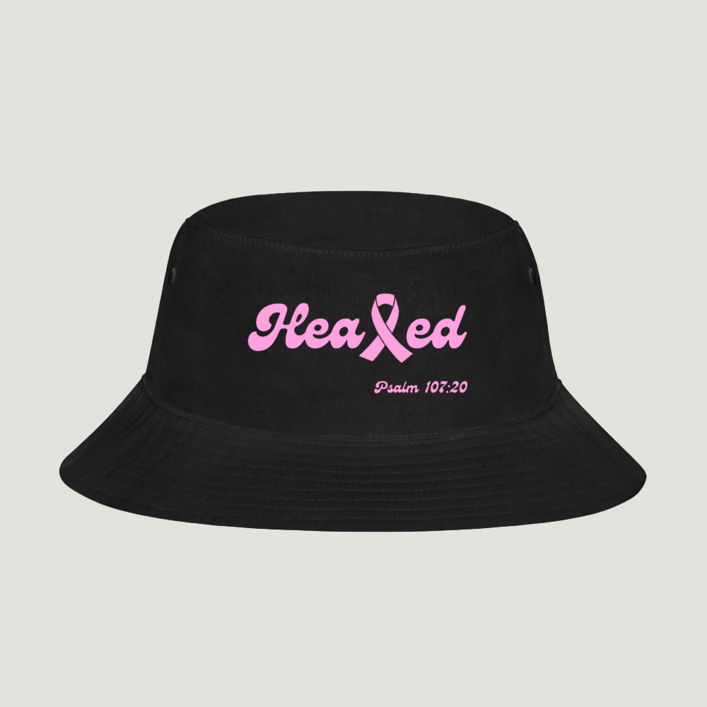 Healed Bucket Hat (Breast Cancer) - black