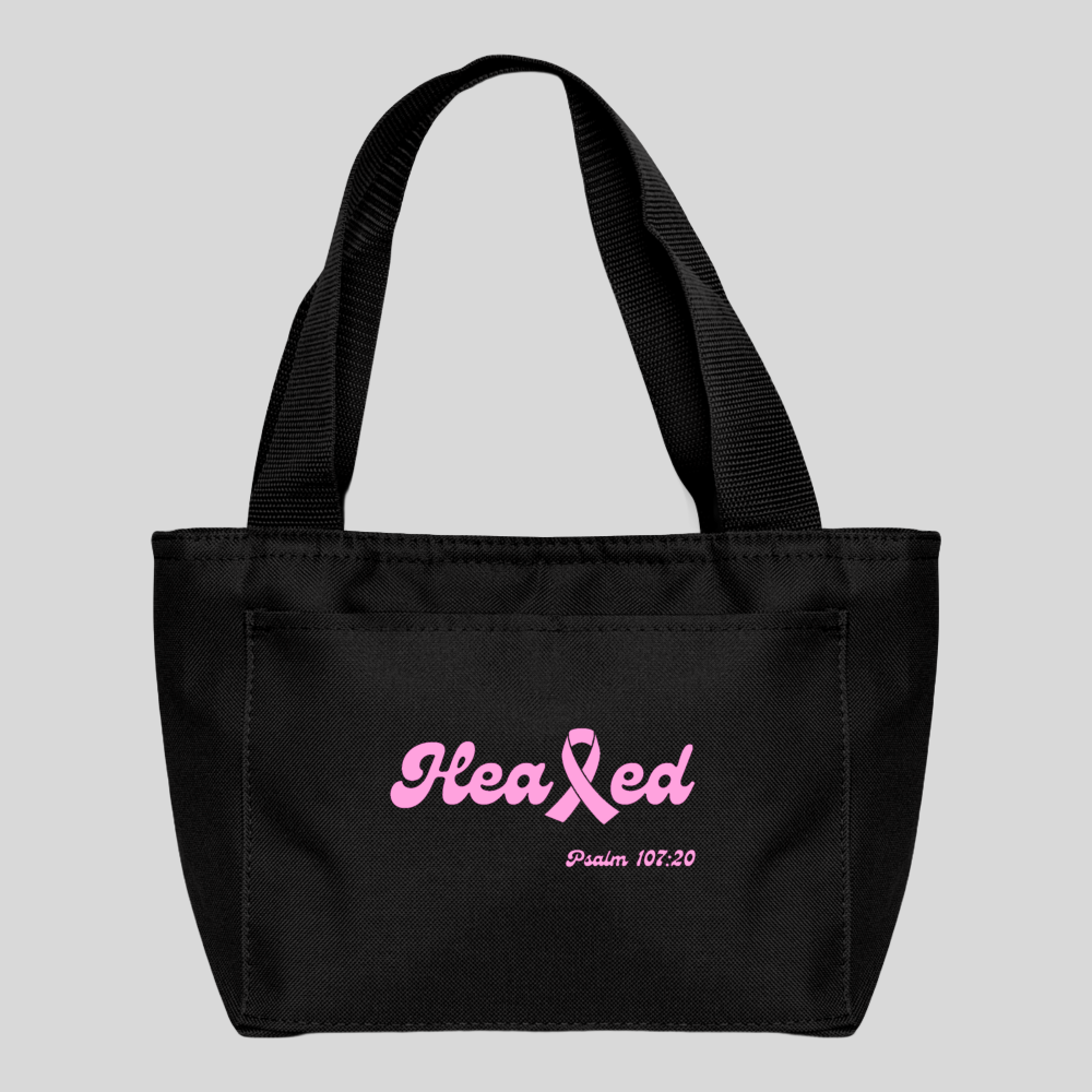 Healed Lunch Bag (Breast Cancer) - black