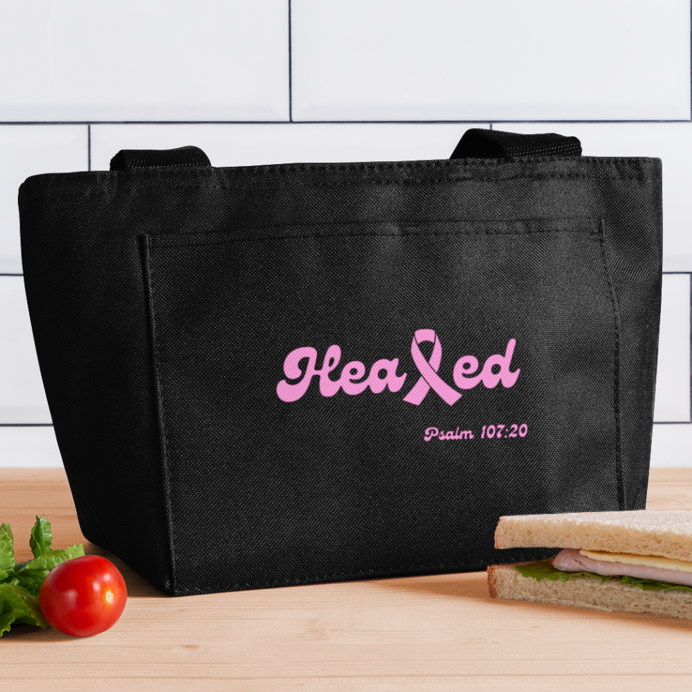 Healed Lunch Bag (Breast Cancer) - black