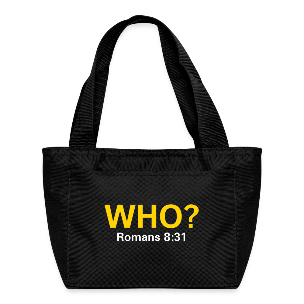 WHO? Lunch Bag - black