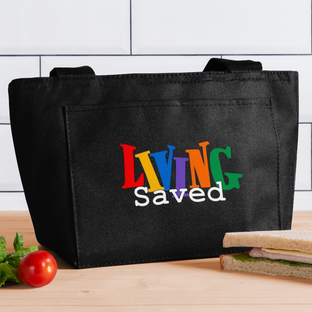 Living Saved Lunch Bag - black