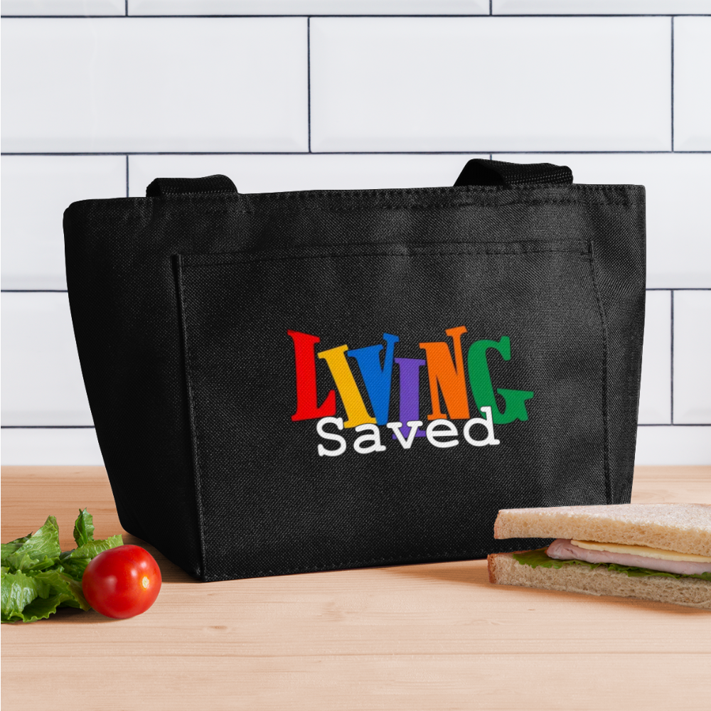 Living Saved Lunch Bag - black