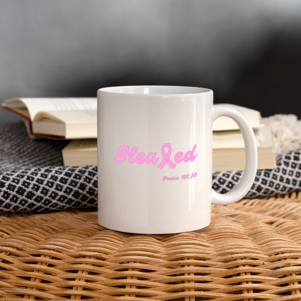 Healed Coffee/Tea Mug (Breast Cancer) - white