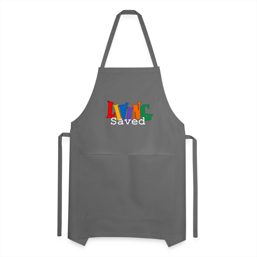 Living Saved Apron - charcoal