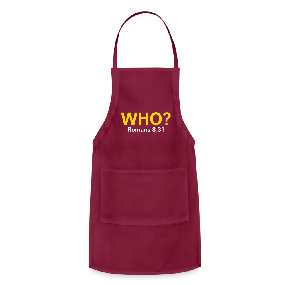 WHO? Apron - burgundy