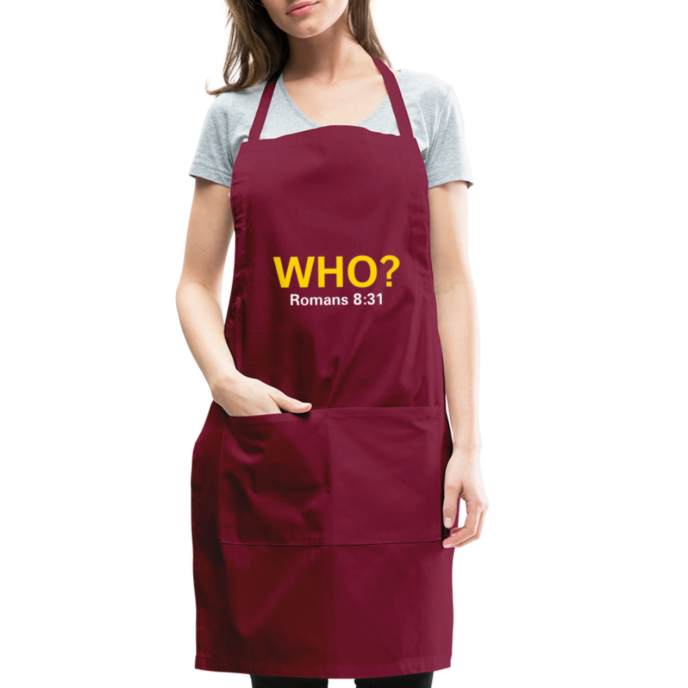 WHO? Apron - burgundy