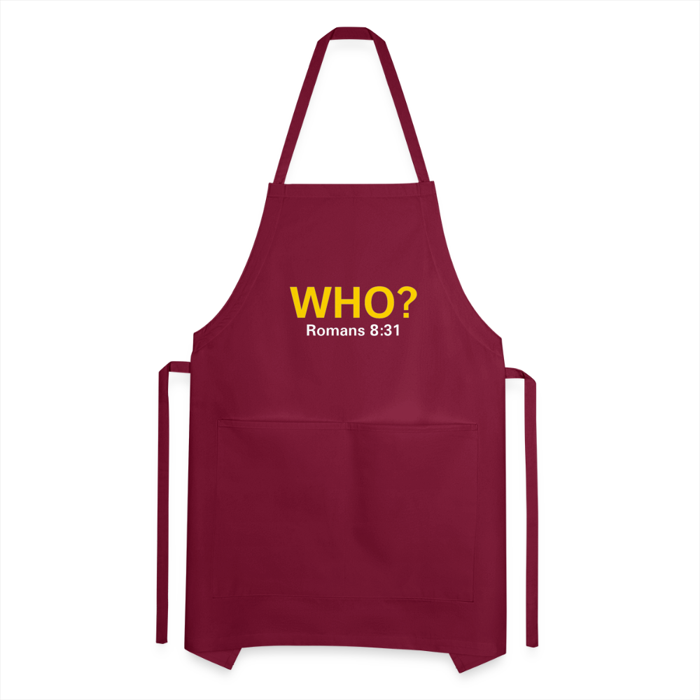 WHO? Apron - burgundy