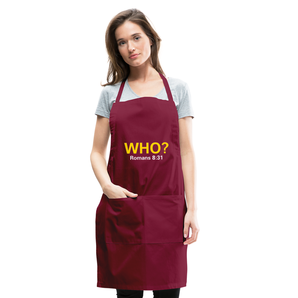 WHO? Apron - burgundy