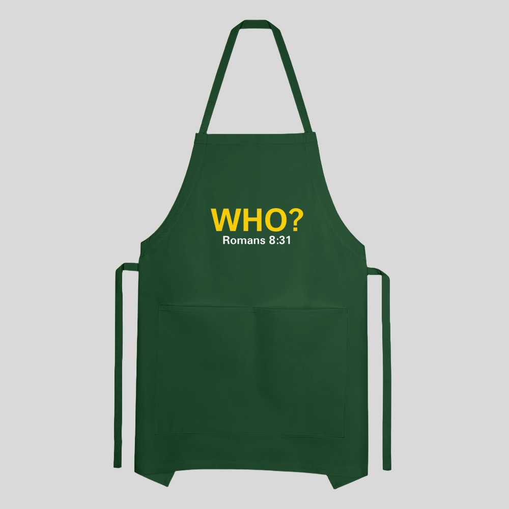 WHO? Apron - forest green