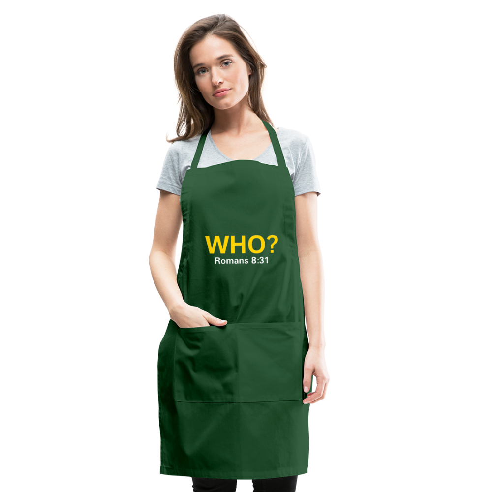 WHO? Apron - forest green