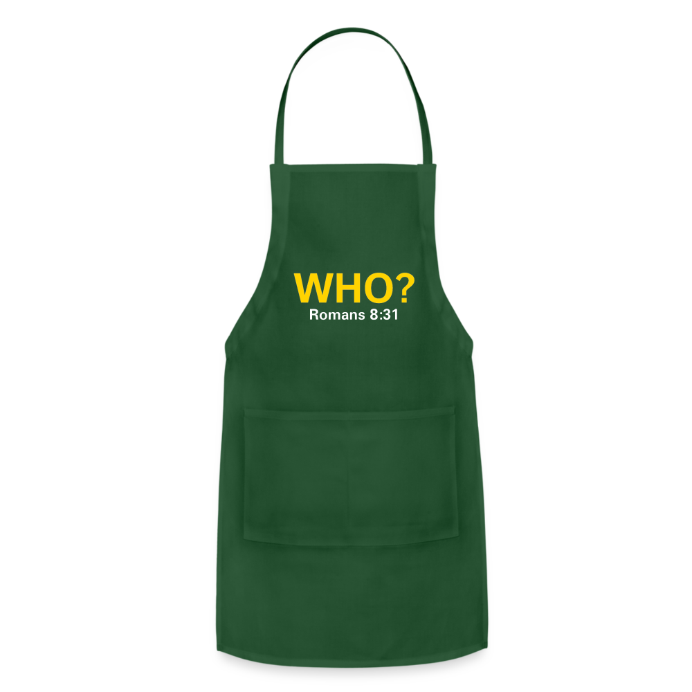 WHO? Apron - forest green