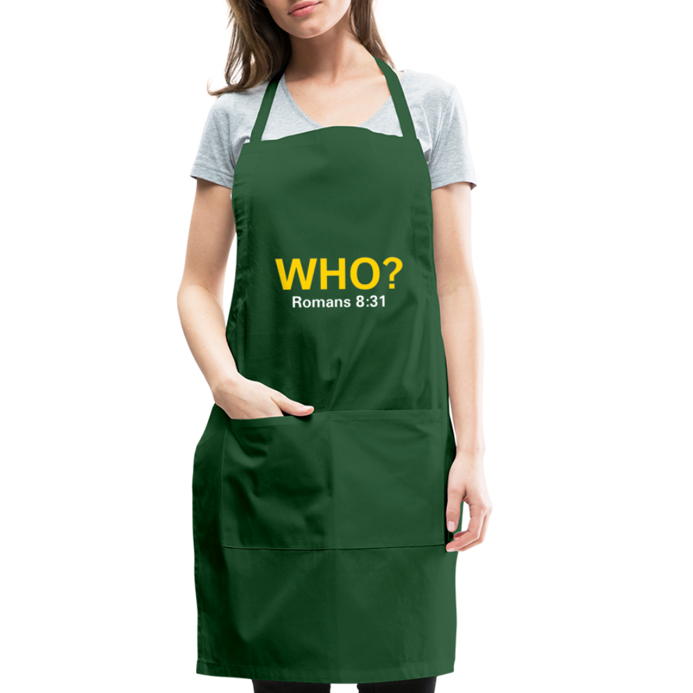 WHO? Apron - forest green