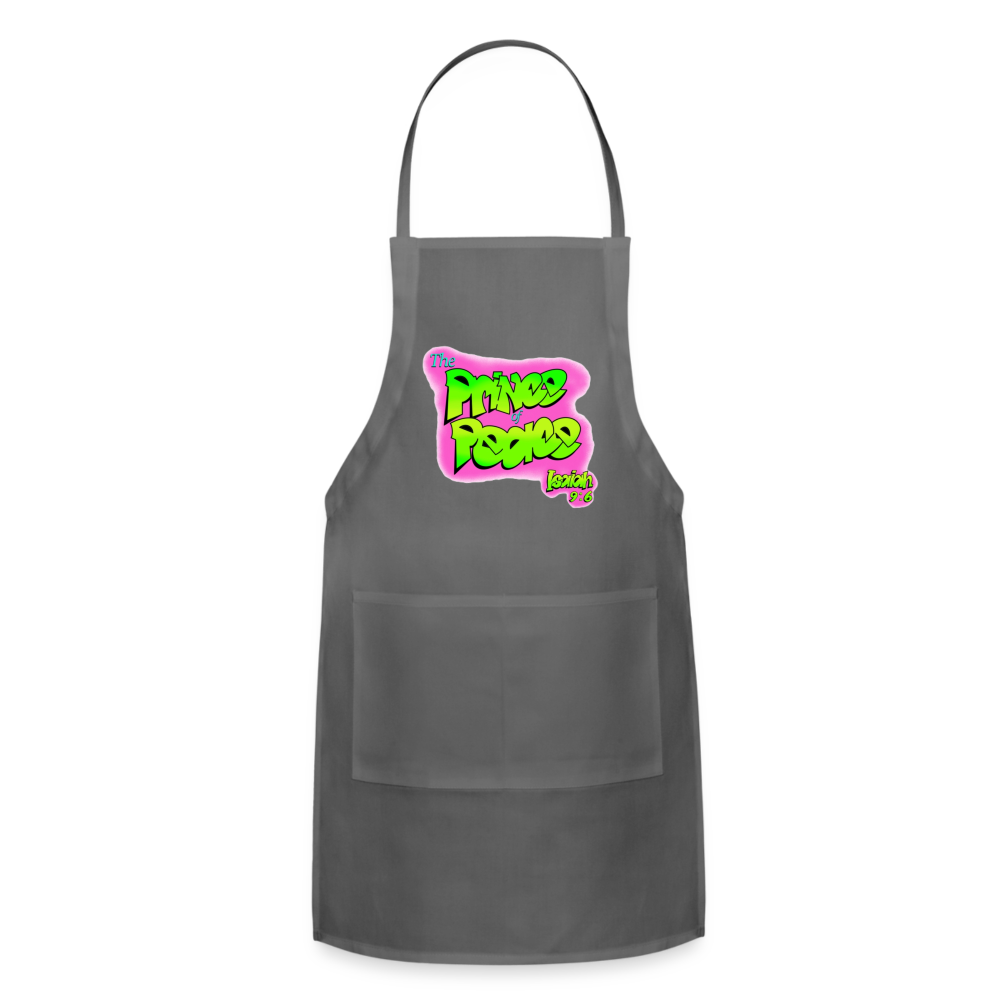 Prince of Peace Apron - charcoal