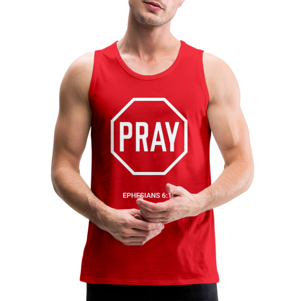 Pray Men’s Tank Top - red