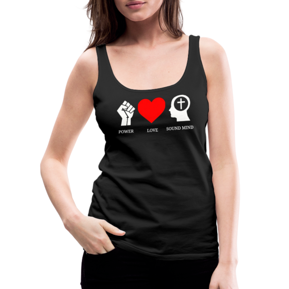 Power Love Sound Mind Women’s Tank Top - black