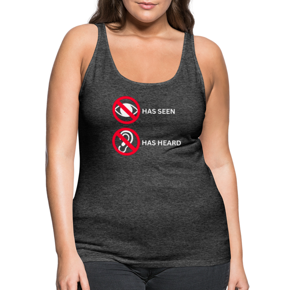 No Eye No Ear Women’s Tank Top - charcoal grey