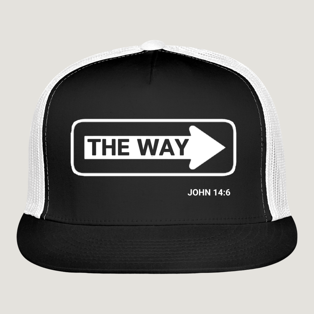 The Way Trucker Cap - black/white