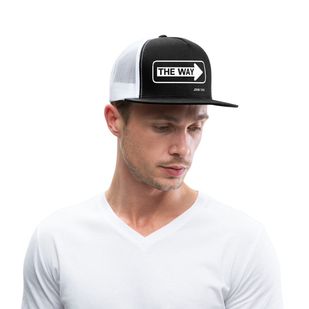 The Way Trucker Cap - black/white