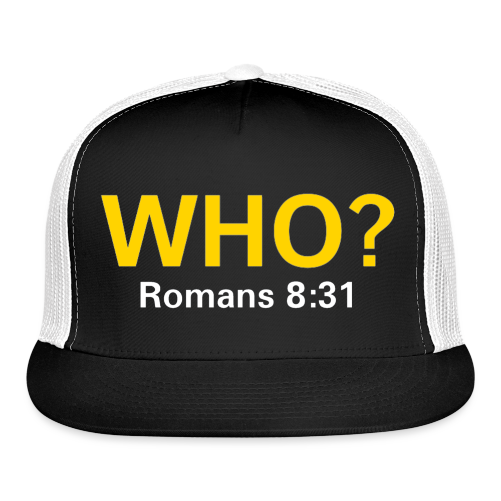 WHO? Trucker Cap - black/white