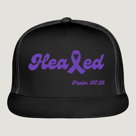 Healed Trucker Cap (Domestic Violence) - black/black