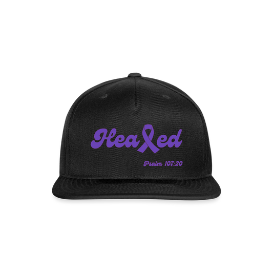 Healed Snapback Cap (Domestic Violence) - black