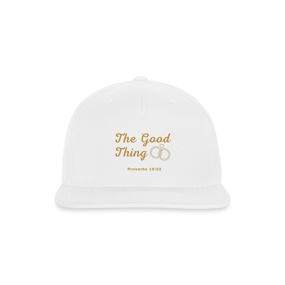 Good Thing Women's Snapback Cap - white