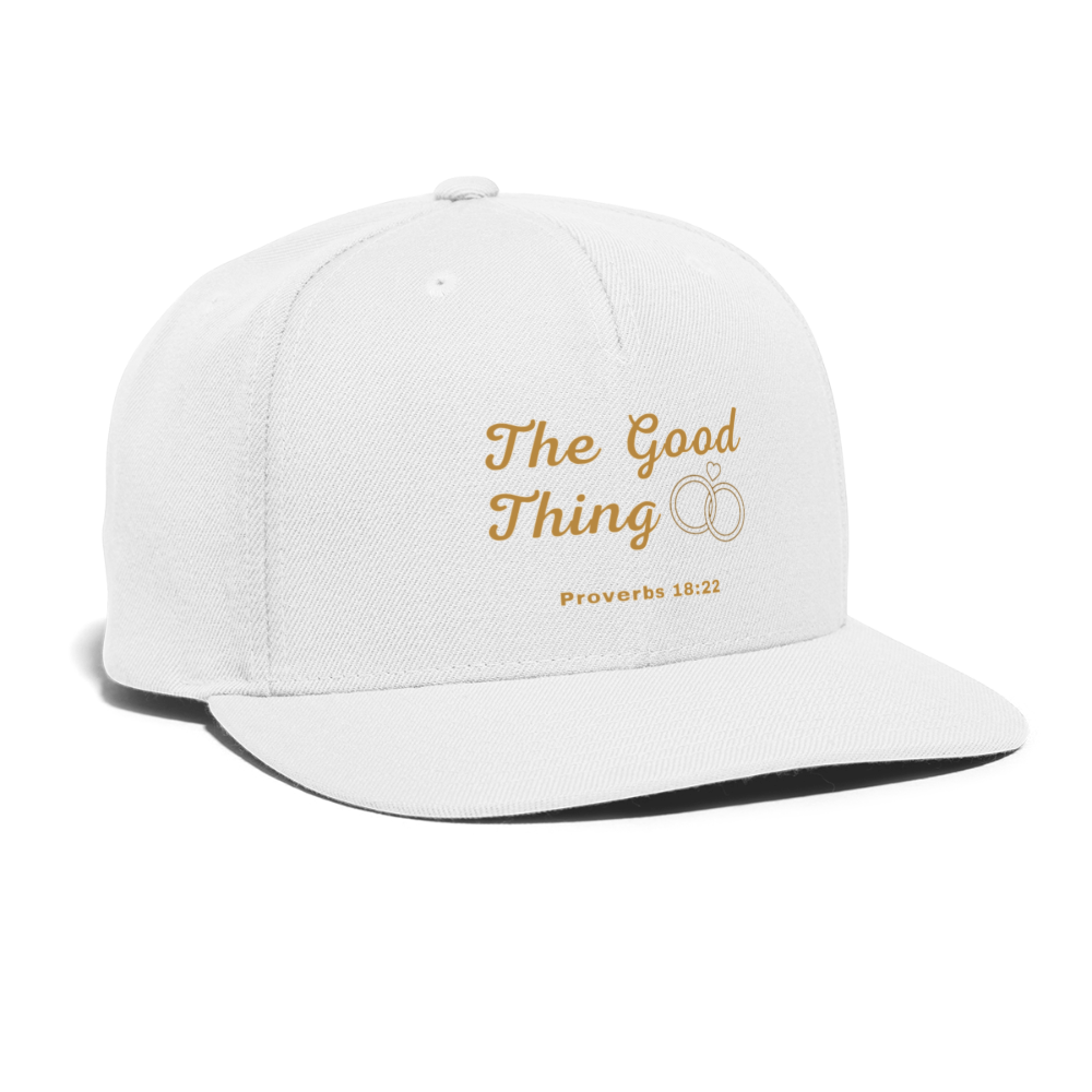 Good Thing Women's Snapback Cap - white