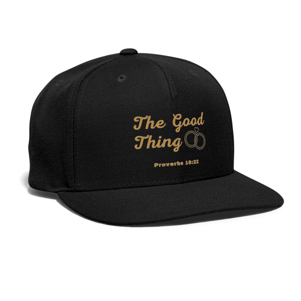 Good Thing Women's Snapback Cap - black