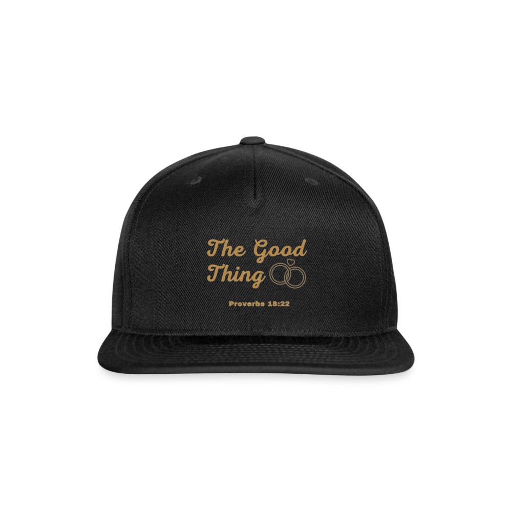 Good Thing Women's Snapback Cap - black