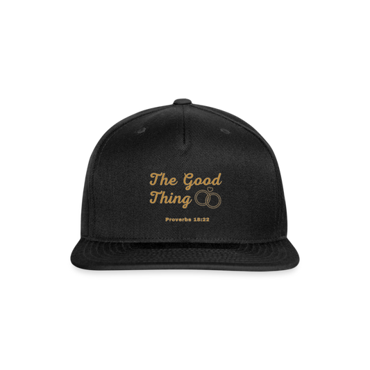 Good Thing Women's Snapback Cap - black