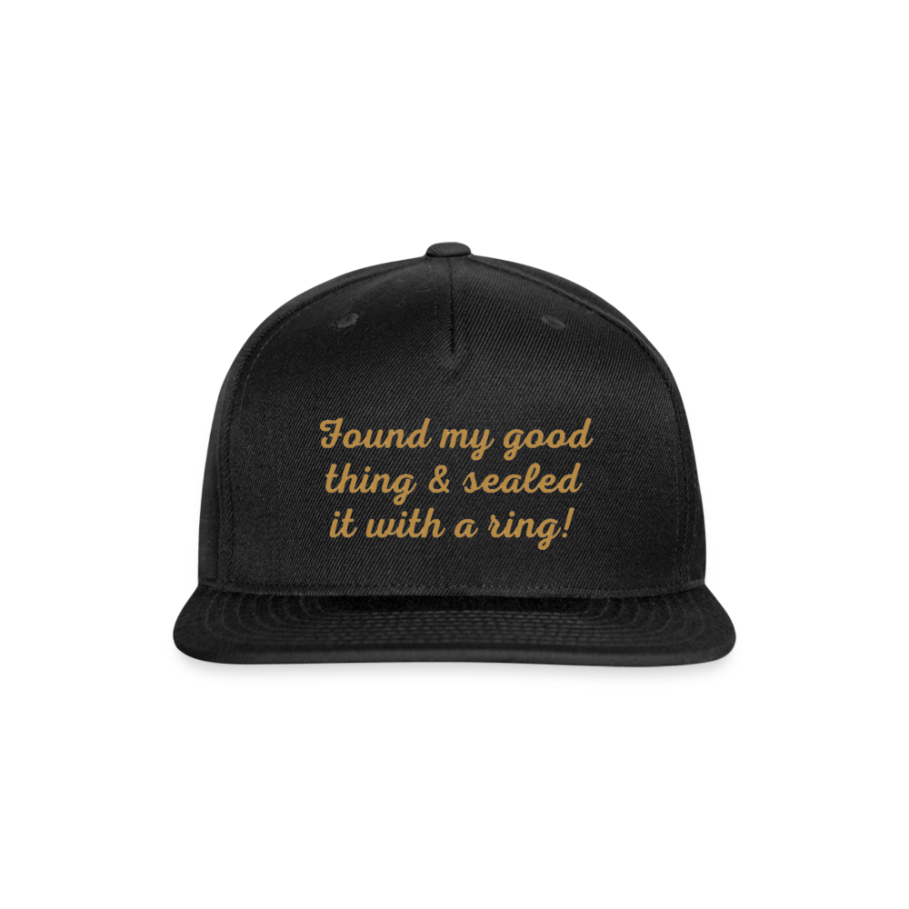 Good Thing Men's Snapback Cap - black