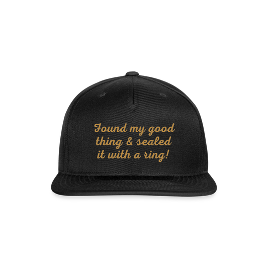 Good Thing Men's Snapback Cap - black