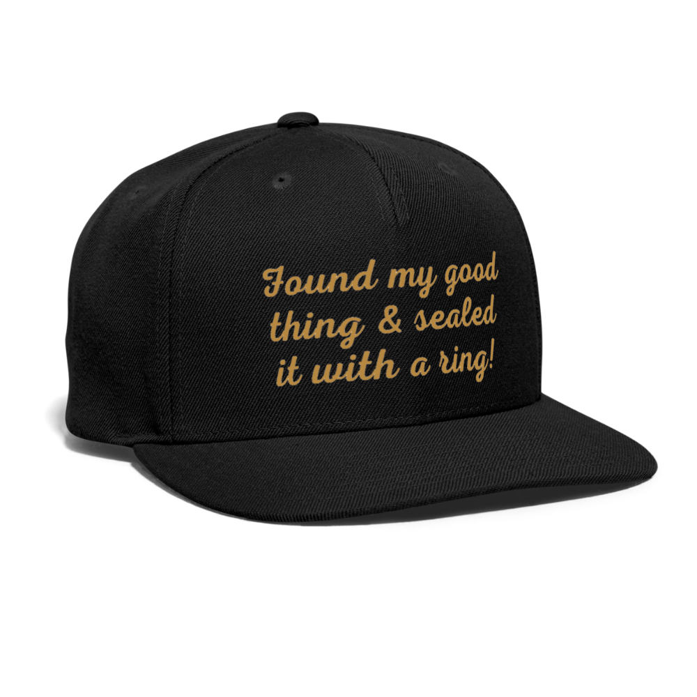 Good Thing Men's Snapback Cap - black